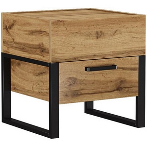 Изображение товара Тумба прикроватная Iris металл дуб вотан / черный муар арт.