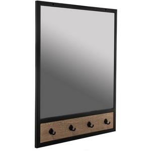 Изображение товара Настенная вешалка Персей дуб велингтон / черный матовый