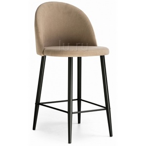 Изображение товара Барный стул Амизуре бежевый / черный матовый