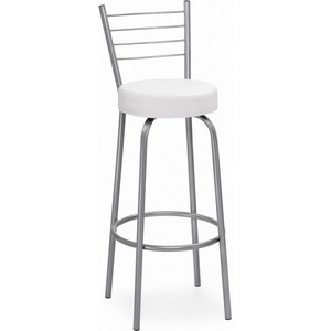 Изображение товара Барный стул Kuroda белый полимер / светлый мусс
