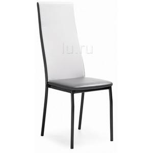 Изображение товара Стул на металлокаркасе Mirilis белый полимер / серый полимер / темный мусс