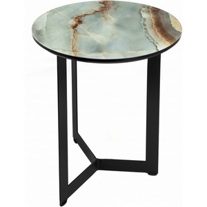 Изображение товара Журнальный столик Роб D-450 голубой мрамор (круглая столешница)