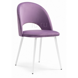 Изображение товара Стул на металлокаркасе Ирре сиреневый / белый глянец