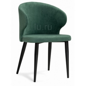 Изображение товара Стул на металлокаркасе Алсисар катания изумруд / черный