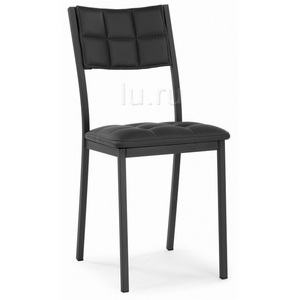Изображение товара Стул на металлокаркасе Бекал черный / черный матовый