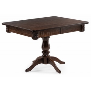 Изображение товара Стол вставка-бабочка с закругленными углами Матис орех темный (прямоугольная столешница, 4 ножки)