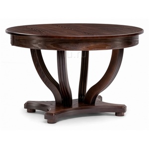 Изображение товара Стол вставка-бабочка на 8 персон Дорсет орех темный (круглая столешница)