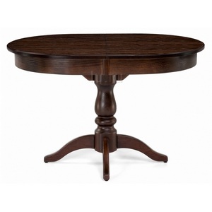 Изображение товара Стол вставка-бабочка с закругленными углами Сайрус орех темный (овальная столешница, 4 ножки)