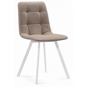 Изображение товара Стул Notta на металлокаркасе Чилли латте / белый каркас 489705
