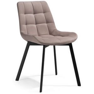 Изображение товара Стул Notta на металлокаркасе Челси латте / черный 489741