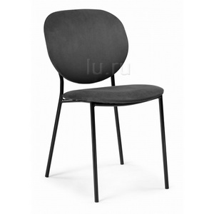 Изображение товара Стул на металлокаркасе Саранда графитовый / черный глянец