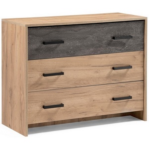 Изображение товара Комод Taika дуб золотой / камень темный