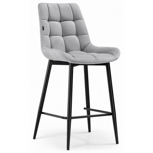 Изображение товара Полубарный стул Notta Алст К светло-серый / черный 502124
