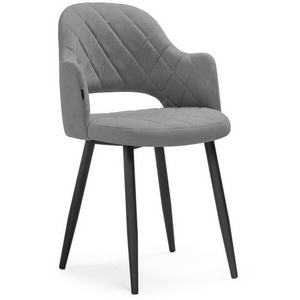 Изображение товара Стул ромбы спереди серый / черный Гутрид