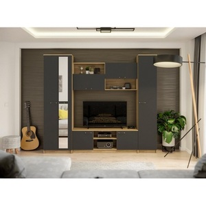 Изображение товара Готовые гостиные Бертелена дуб крафт серый / антрацит