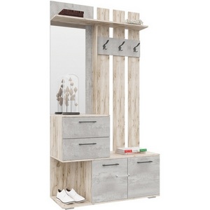 Изображение товара Готовая прихожая Вальс ВШ-1 дуб крафт серый / бетонный камень