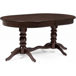 Изображение товара Деревянный стол вставка-бабочка Дейвер 160(220)х100 орех темный (овальная столешница)