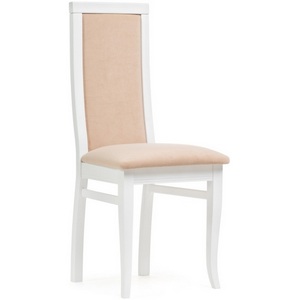 Изображение товара Деревянный стул Давиано бежевый велюр / белый
