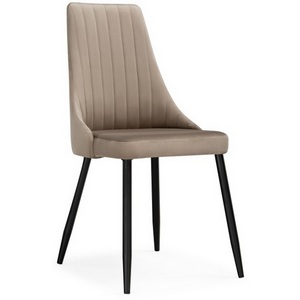 Изображение товара Обеденный стул Notta Кора (Металл/Велюр, Черный/Бежевый) 517123