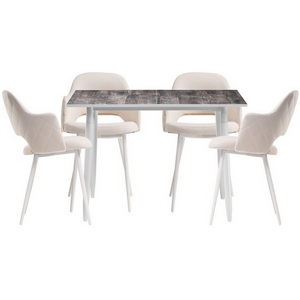 Изображение товара Обеденная группа Морита бежевый / кантри 2047 / белый