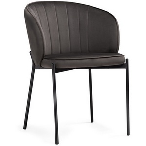 Изображение товара Стул на металлокаркасе Нейл серый / черный