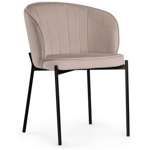 Изображение товара Стул на металлокаркасе Нейл латте / черный