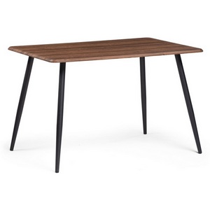 Изображение товара Стол Notta Кангас 120х80х77 орех кантри/черный 533164 (прямоугольная столешница, 4 ножки)
