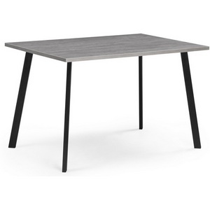 Изображение товара Стол Notta Тринити Лофт 120х80х75 25 мм бетон/черный матовый 534914 (прямоугольная столешница, 4 ножки)