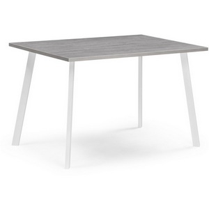 Изображение товара Стол Notta Тринити Лофт 120х80х75 25 мм бетон/белый матовый 534915 (прямоугольная столешница, 4 ножки)