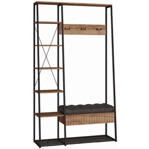 Изображение товара Готовая прихожая Mobi Гранд 15.124 дуб крафт табачный / кожзам HOLST Black 535380