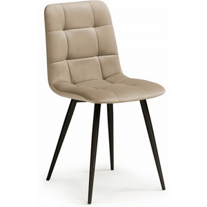 Изображение товара Обеденный стул Notta Чилли К бежевый velutto 05 / черный (Велюр) арт.538152