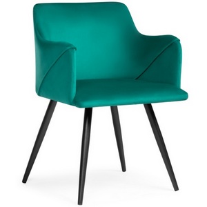 Изображение товара Стул на металлокаркасе Эджелл зеленый / черный