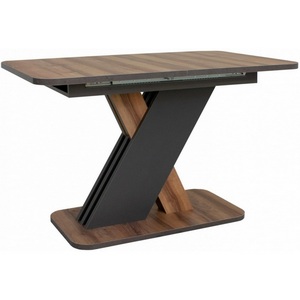 Изображение товара Кухонный стол с вставкой Аврора (ЛДСП, Ламинат/Графит) (прямоугольная столешница)