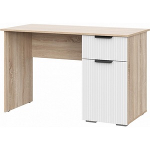 Изображение товара Компьютерный стол с ящиком Стокгольм СТП03-1200 120х57х75 дуб сонома/line софт пломбир (прямоугольная столешница)