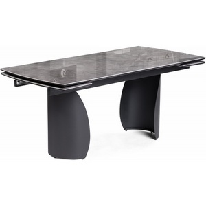 Изображение товара Керамический стол с боковыми вставками Готланд 180 (Готланд 180(240)х90х79 baolai/черный) (прямоугольная столешница, I I-образная опора)