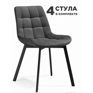 Изображение товара Обеденный стул Notta Челси Стронг (Металл, Велюр/Черный) арт.589973