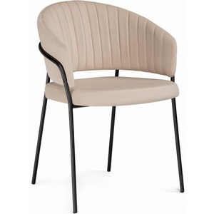 Изображение товара Стул на металлокаркасе Лео (Лео бежевый brandy light 2 / черный) арт.