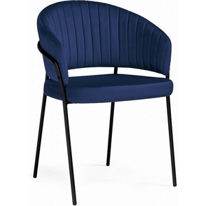 Изображение товара Стул на металлокаркасе Лео (Лео синий brandy light 8 / черный) арт.