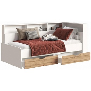 Изображение товара Кровать Амер 190х80 белый / дуб вотан арт.