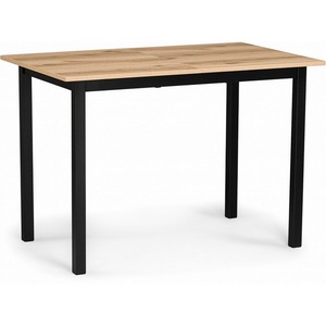 Изображение товара Стол с вставкой деревянный Аркон 110(130)х68х75 делано/черный (прямоугольная столешница, 4 ножки)