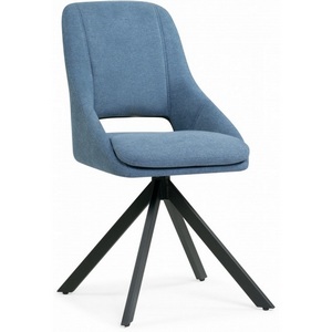 Изображение товара Стул на металлокаркасе Notta Оливер крутящийся синий / черный арт.612666