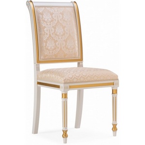 Изображение товара Стул деревянный Рембрандт молочный / золото патина арт.