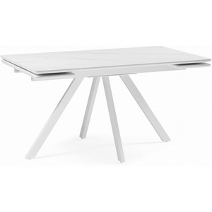 Изображение товара Кухонный стол с боковыми вставками Вилли Notta (Металл, Керамика/Белый) 617084 (прямоугольная столешница, 4 ножки)