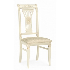 Изображение товара Обеденный стул Roy слоновая кость / золото патина