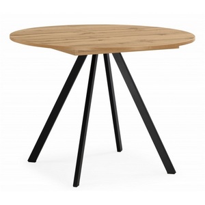 Изображение товара Кухонный стол Карпер 90(120) дуб вотан / черный матовый