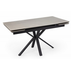 Изображение товара Кухонный стол Notta Старлайт 140 (200) х 80 carmen light grey / черный