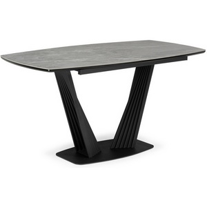 Изображение товара Керамический стол Вейл 140(180)х80 larka grey / черный 625961