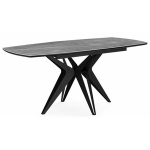 Изображение товара Керамический стол Риполь 160(205)х89 larka grey / черный 625971