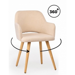 Изображение товара Стул деревянный Эолин 360 бежевый (glory 03) / светлое дерево 631714