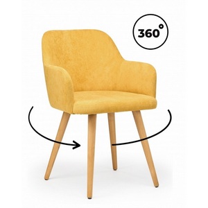 Изображение товара Стул деревянный Инфини 360 горчичный (ocean 016) / светлое дерево 631756